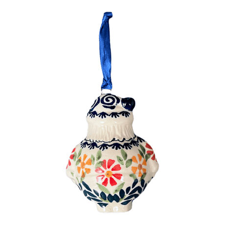 Ornament, Santa, 2.5" in "Flower Power" by Manufaktura | K144T-JS14