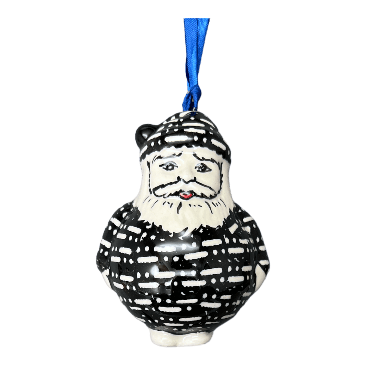 Ornament, Santa, 2.5" in "Metro" by Manufaktura | K144T-WCZM