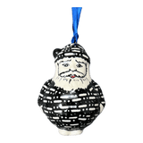 Ornament, Santa, 2.5" in "Metro" by Manufaktura | K144T-WCZM