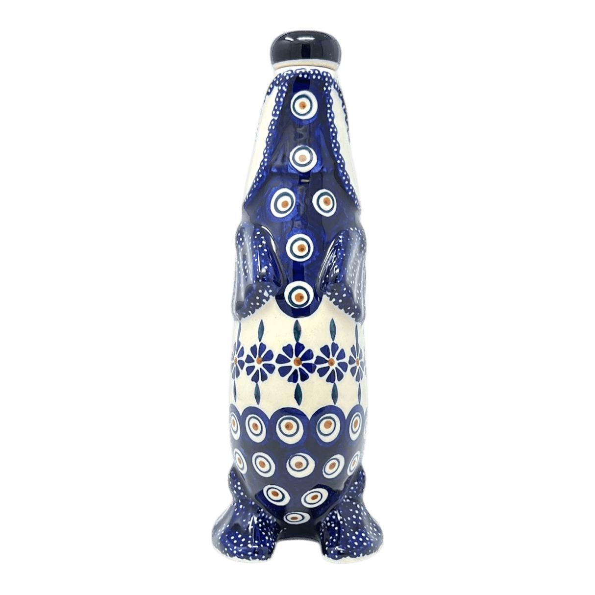 Carafe, Fish-Shaped 25 oz in "Floral Peacock" by Manufaktura | K149T-54KK