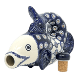 Carafe, Fish-Shaped 25 oz in "Floral Peacock" by Manufaktura | K149T-54KK