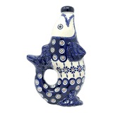 Carafe, Fish-Shaped 25 oz in "Floral Peacock" by Manufaktura | K149T-54KK