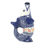 Carafe, Fish-Shaped 25 oz in "Flower Power" by Manufaktura | K149T-JS14