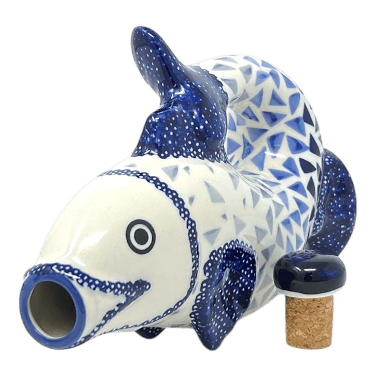 Carafe, Fish-Shaped 25 oz in "Mosaic Cascade" by Manufaktura | K149U-JZ51