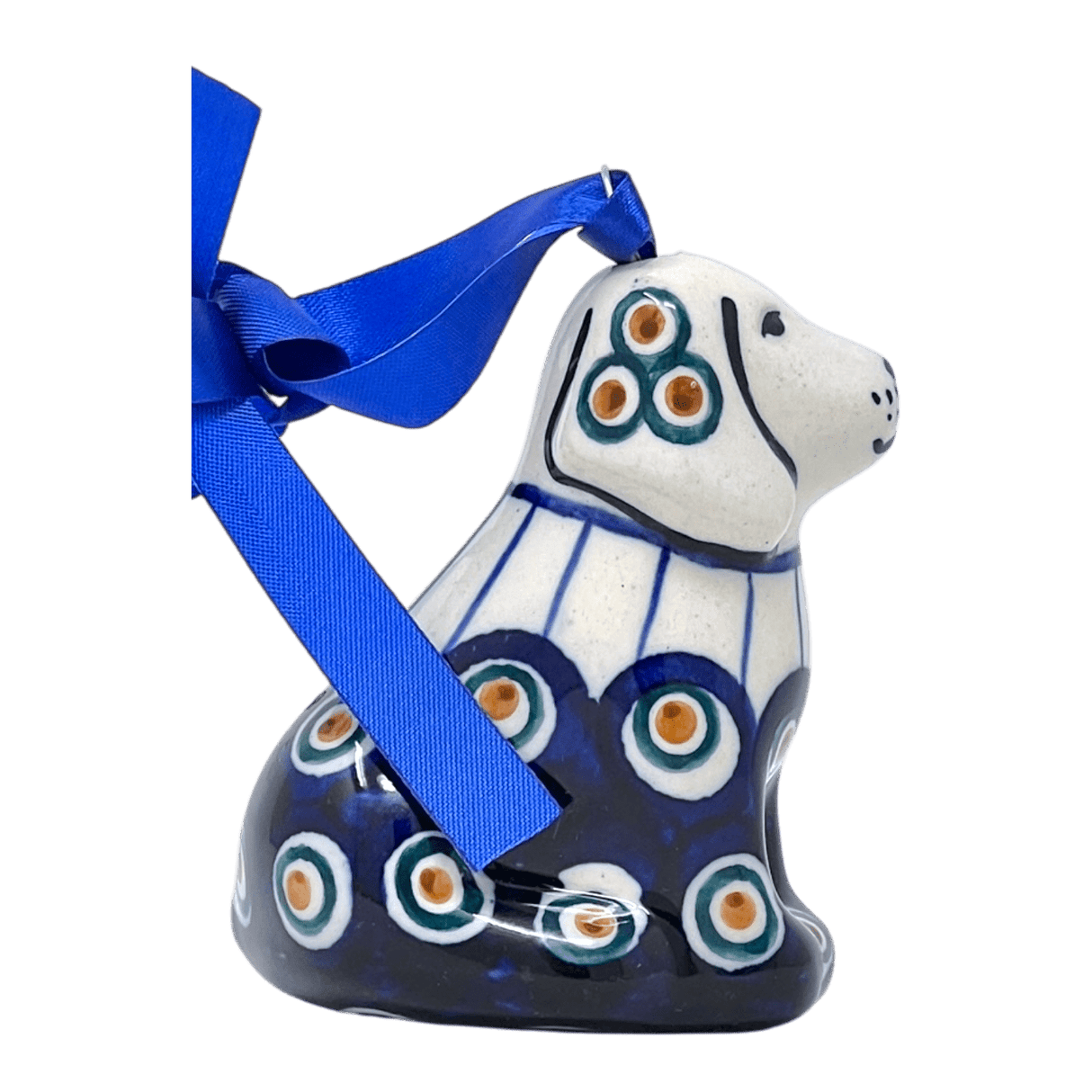 Ornament, Dog, 3" in "Peacock in Line" by Manufaktura | K164T-54A