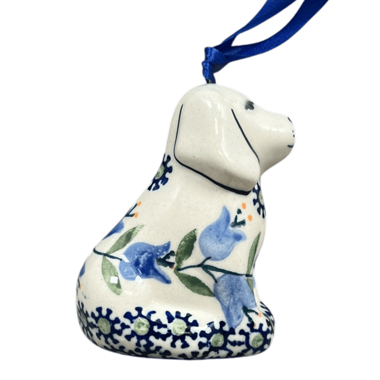 Ornament, Dog, 3" in "Lily of the Valley" by Manufaktura | K164T-ASD