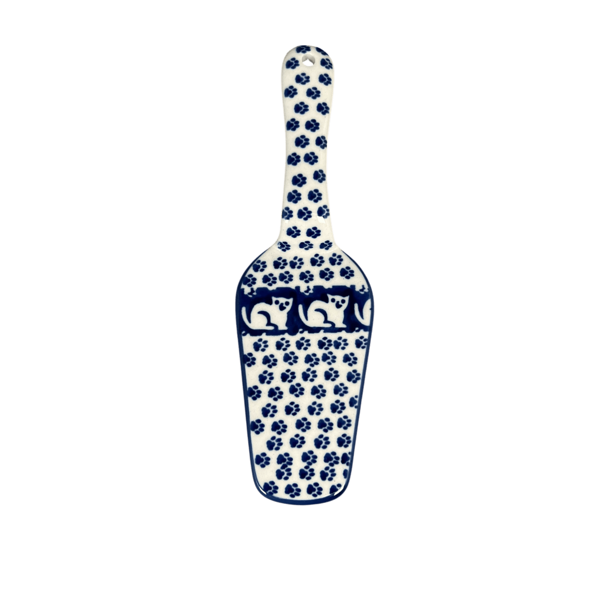 Slice Server, 2.5" x 7.5" in "Kitty Cat Path" by Manufaktura | L005T-KOT6