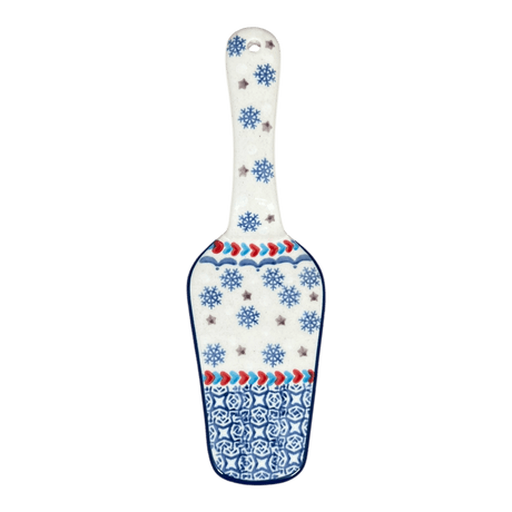 Slice Server, 2.5" x 7.5" in "Snowflake Love" by Manufaktura | L005U-PS01