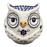 Luminary, Owl in "Blue Clematis" by Manufaktura | L010U-VB03