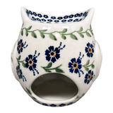 Luminary, Owl in "Blue Clematis" by Manufaktura | L010U-VB03