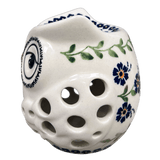 Luminary, Owl in "Blue Clematis" by Manufaktura | L010U-VB03
