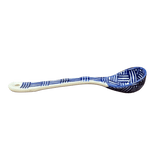 Spoon, Dipping Spoon, 6.5" in "Blue Basket Weave" by Manufaktura | L014U-32