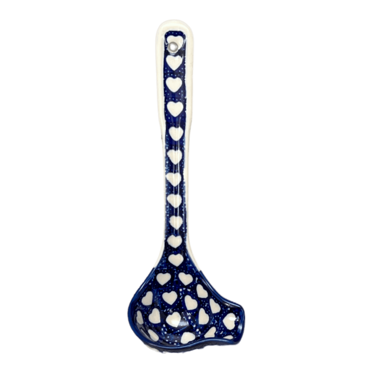 Ladle, Gravy, 7.5" in "Sea of Hearts" by Manufaktura | L015T-SEA