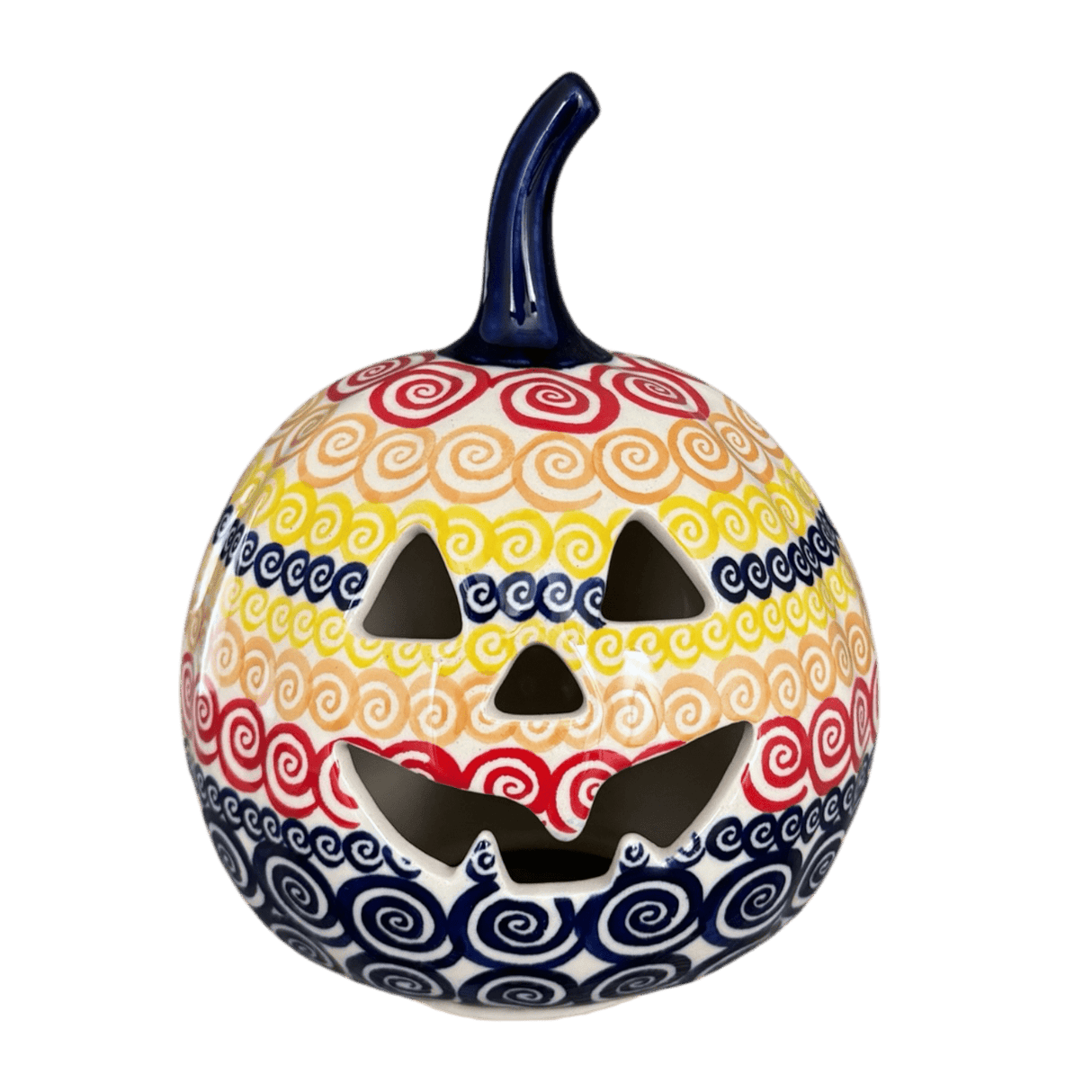 Luminary, Pumpkin, Small, 5.5" in "Psychedelic Swirl" by Manufaktura | L021M-CMZK