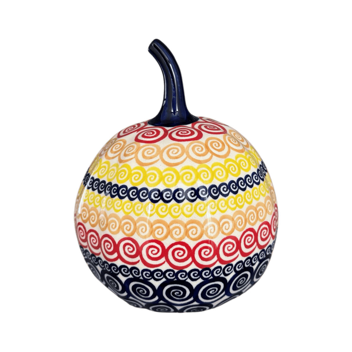 Luminary, Pumpkin, Small, 5.5" in "Psychedelic Swirl" by Manufaktura | L021M-CMZK