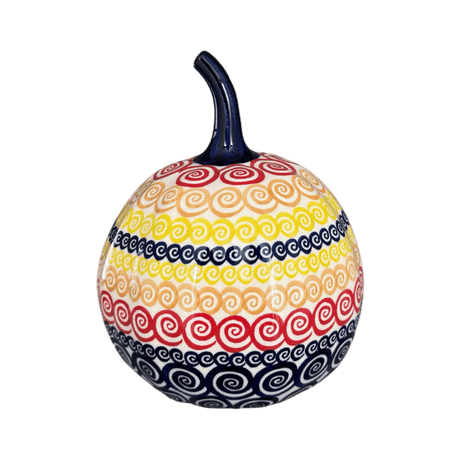 Luminary, Pumpkin, Small, 5.5" in "Psychedelic Swirl" by Manufaktura | L021M-CMZK