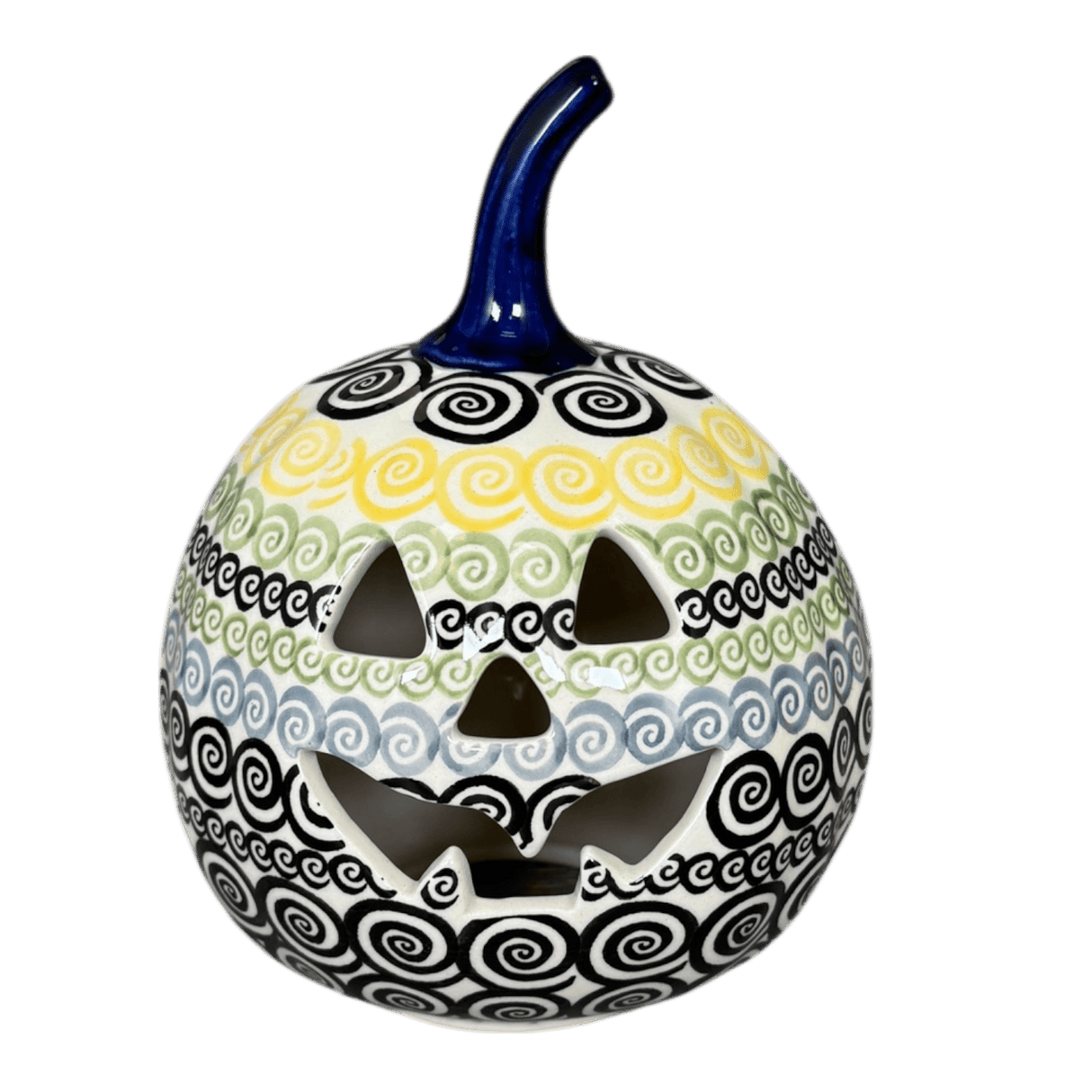 Luminary, Pumpkin, Small, 5.5" in "Hypnotic Night" by Manufaktura | L021M-CZZC