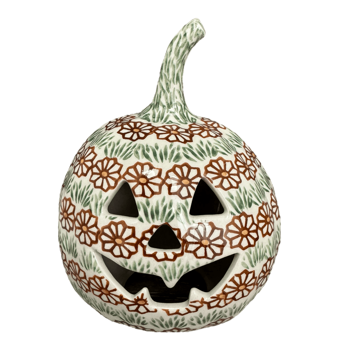 Luminary, Pumpkin, Small, 5.5" in "Prairie Garden" by Manufaktura | L021T-DPST