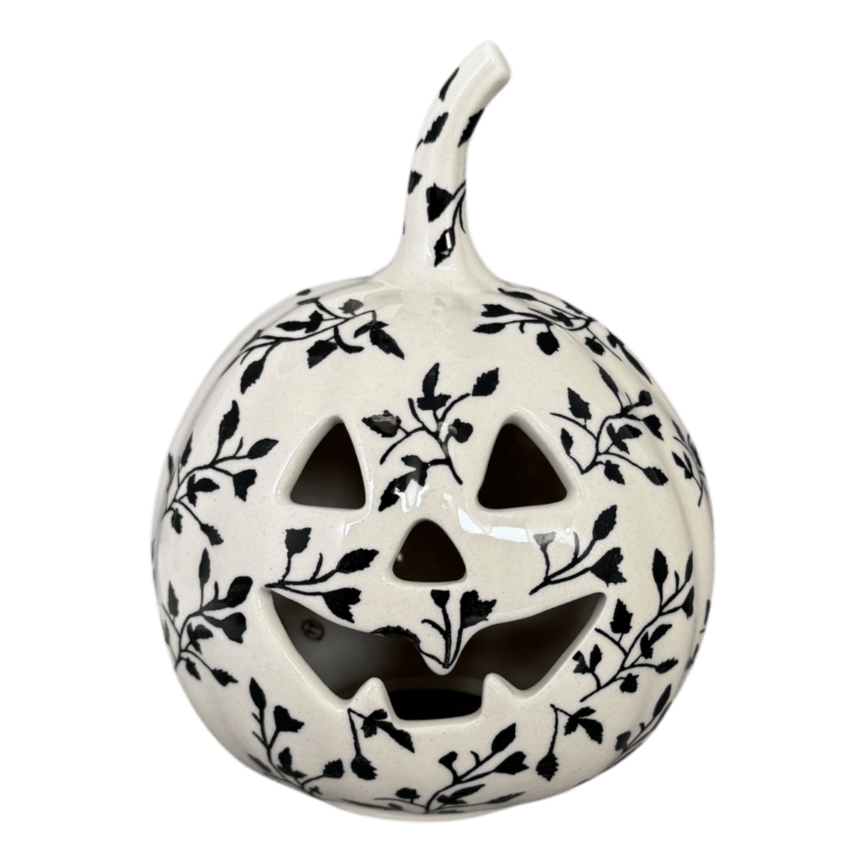 Luminary, Pumpkin, Small, 5.5" in "Black Spray" by Manufaktura | L021T-LISC