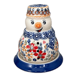 Luminary, Snowman, 5" in "Ruby Duet" by Manufaktura | L026S-DPLC