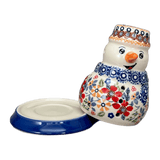 Luminary, Snowman, 5" in "Ruby Duet" by Manufaktura | L026S-DPLC