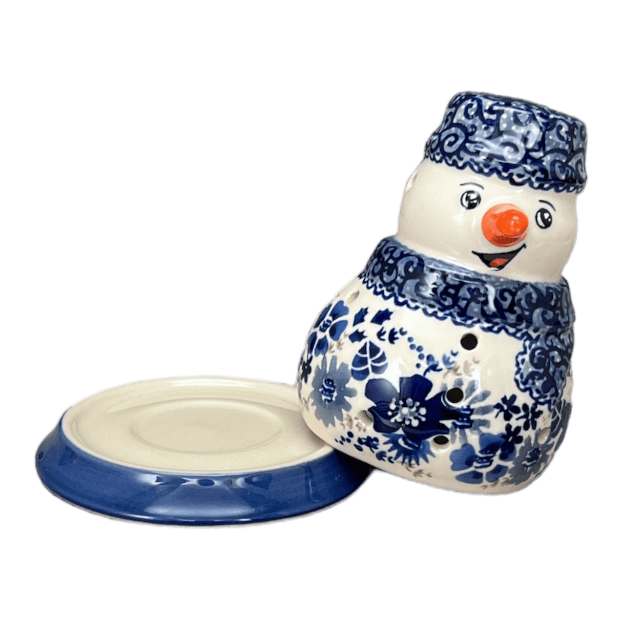 Luminary, Snowman, 5" in "Blue Life" by Manufaktura | L026S-EO39