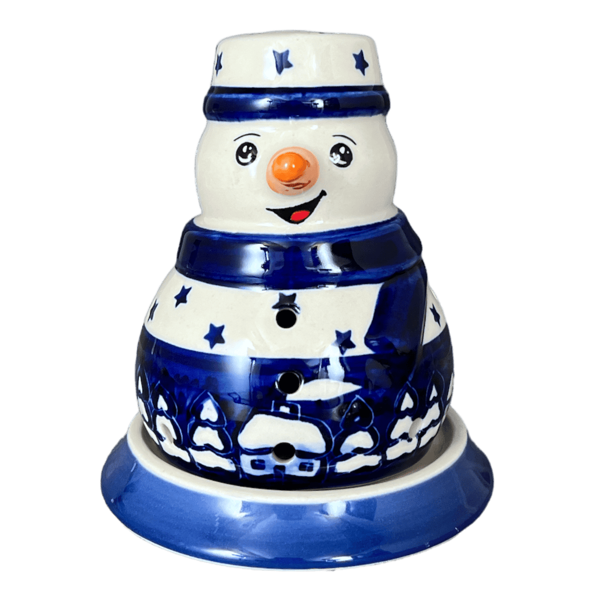 Luminary, Snowman, 5" in "Winter's Eve" by Manufaktura | L026S-IBZ