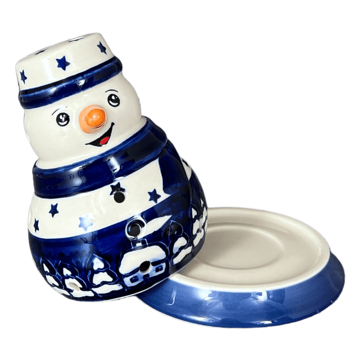 Luminary, Snowman, 5" in "Winter's Eve" by Manufaktura | L026S-IBZ