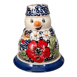 Luminary, Snowman, 5" in "Poppies & Posies" by Manufaktura | L026S-IM02