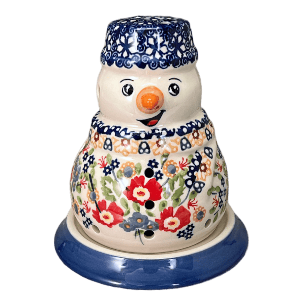 Luminary, Snowman, 5" in "Poppy Persuasion" by Manufaktura | L026S-P265