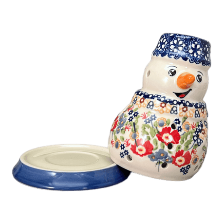 Luminary, Snowman, 5" in "Poppy Persuasion" by Manufaktura | L026S-P265