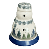 Luminary, Snowman, 5" in "Pine Forest" by Manufaktura | L026S-PS29