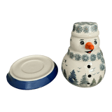 Luminary, Snowman, 5" in "Pine Forest" by Manufaktura | L026S-PS29