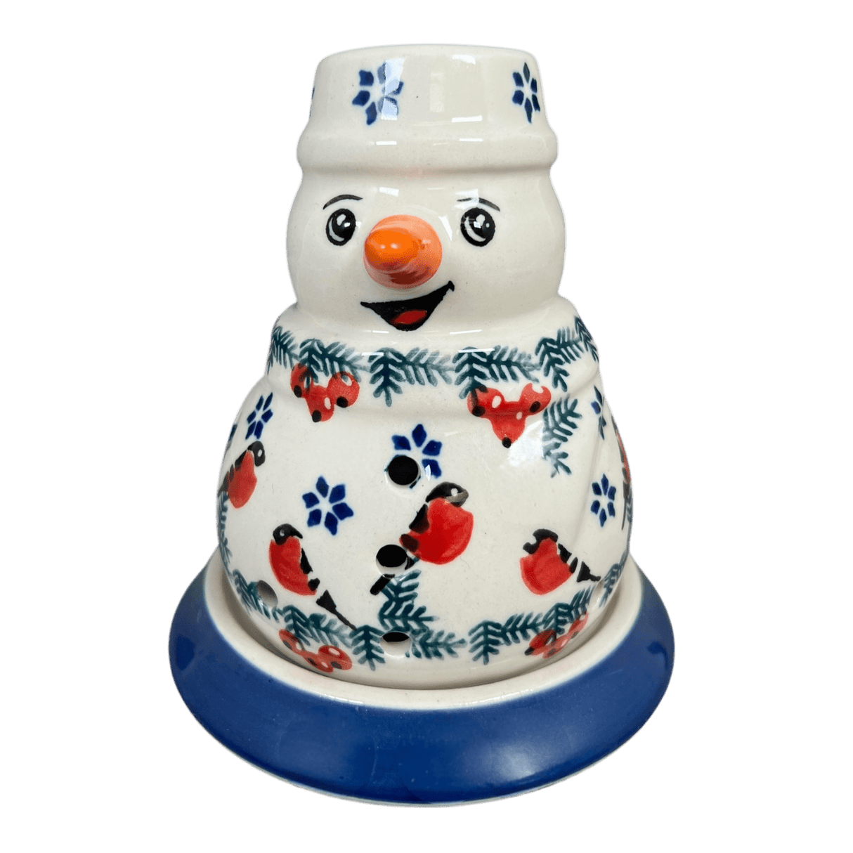 Luminary, Snowman, 5" in "Red Bird" by Manufaktura | L026T-GILE