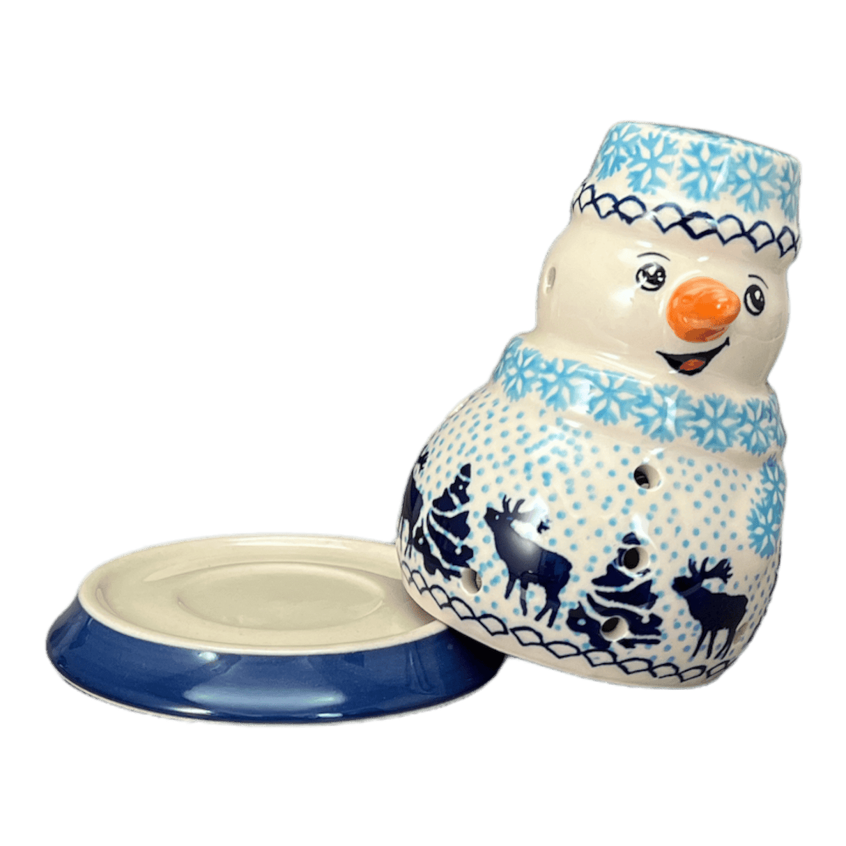 Luminary, Snowman, 5" in "Peaceful Season" by Manufaktura | L026T-JG24