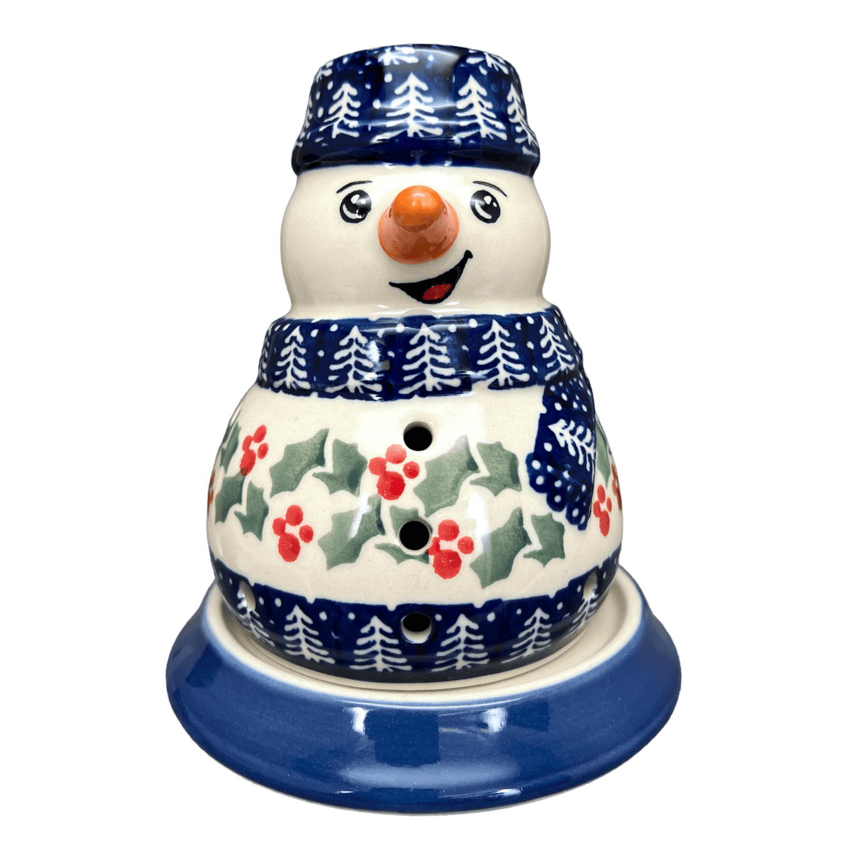 Luminary, Snowman, 5" in "Holiday Cheer" by Manufaktura | L026T-NOS2