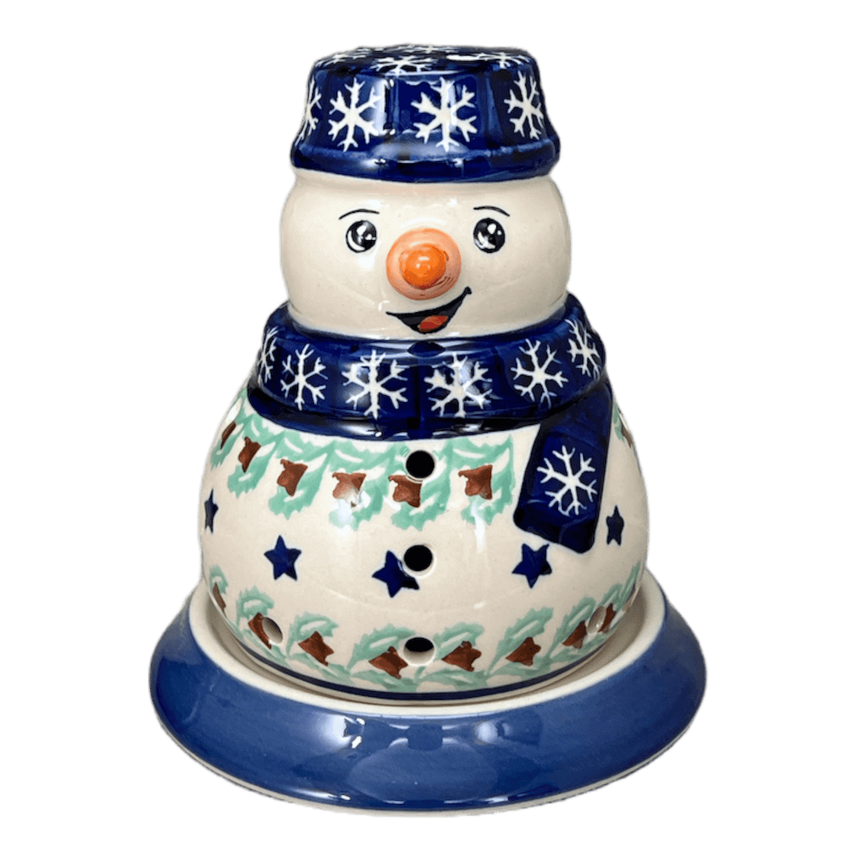 Luminary, Snowman, 5" in "Starry Wreath" by Manufaktura | L026T-PZG