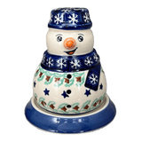 Luminary, Snowman, 5" in "Starry Wreath" by Manufaktura | L026T-PZG