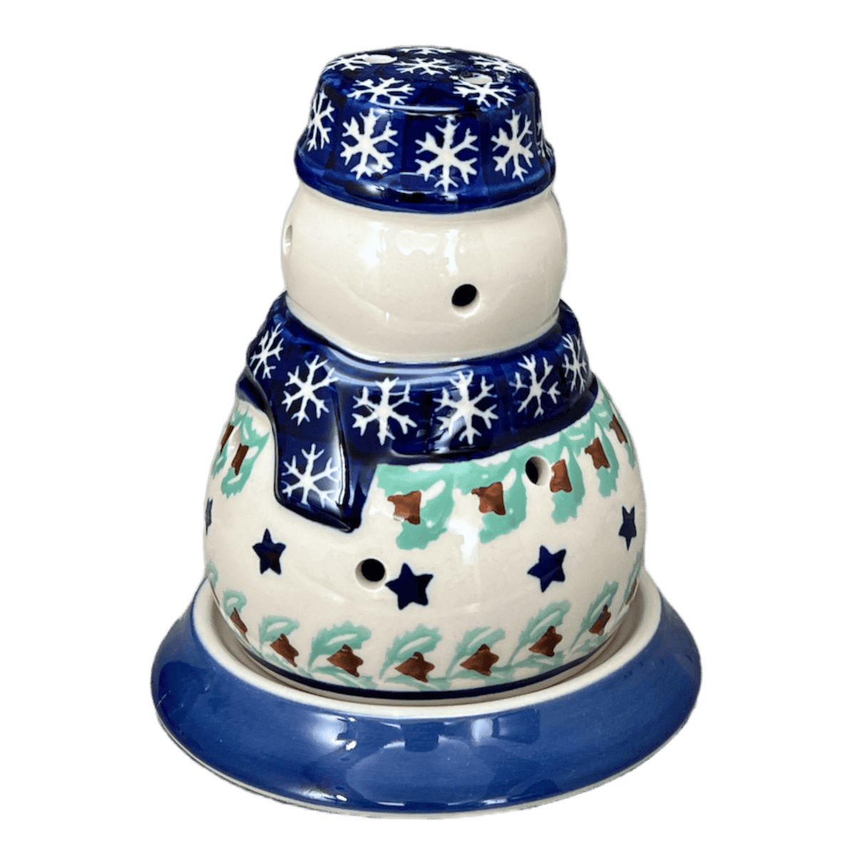 Luminary, Snowman, 5" in "Starry Wreath" by Manufaktura | L026T-PZG
