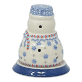 Luminary, Snowman, 5" in "Snowflake Love" by Manufaktura | L026U-PS01