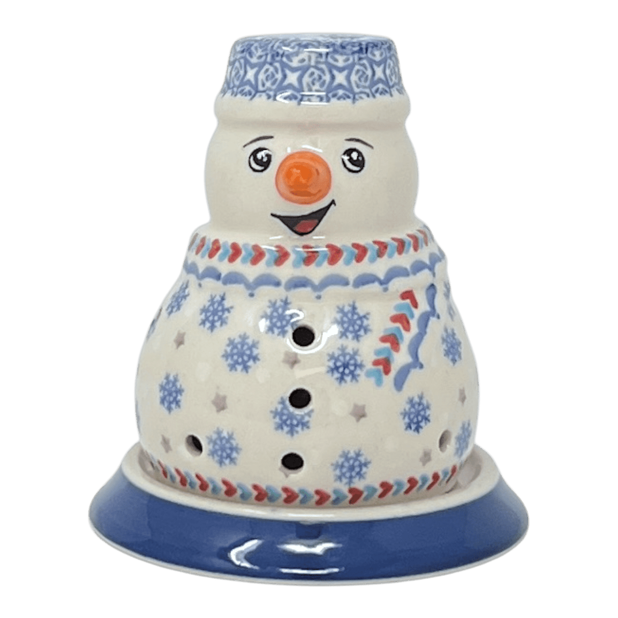 Luminary, Snowman, 5" in "Snowflake Love" by Manufaktura | L026U-PS01