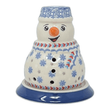 Luminary, Snowman, 5" in "Snowflake Love" by Manufaktura | L026U-PS01