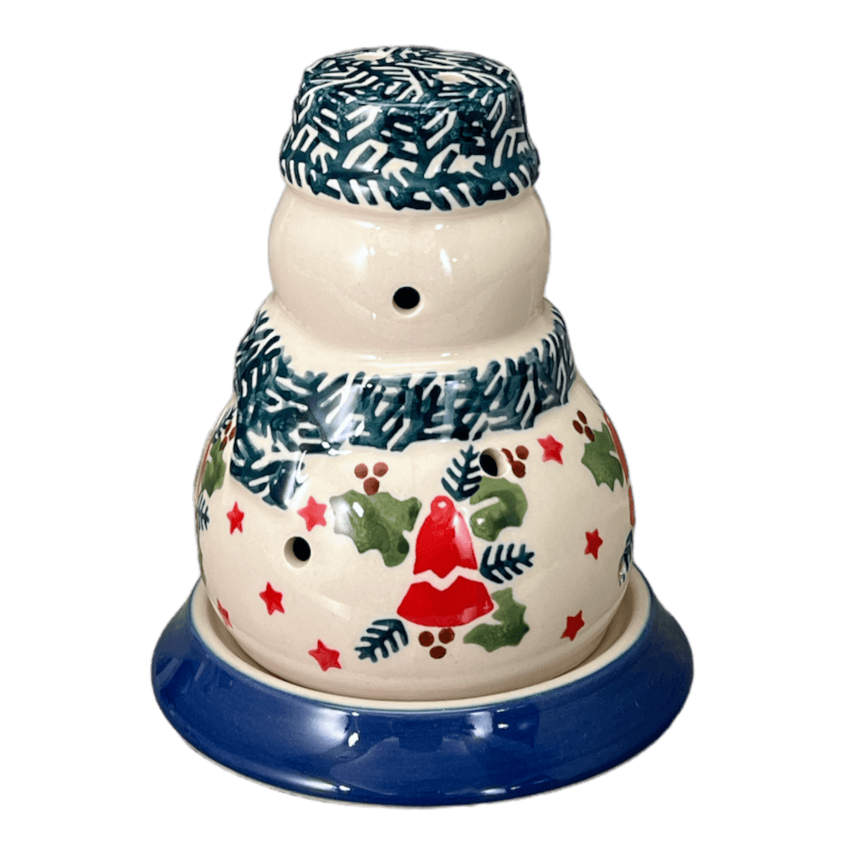 Luminary, Snowman, 5" in "Evergreen Bells" by Manufaktura | L026U-PZDG