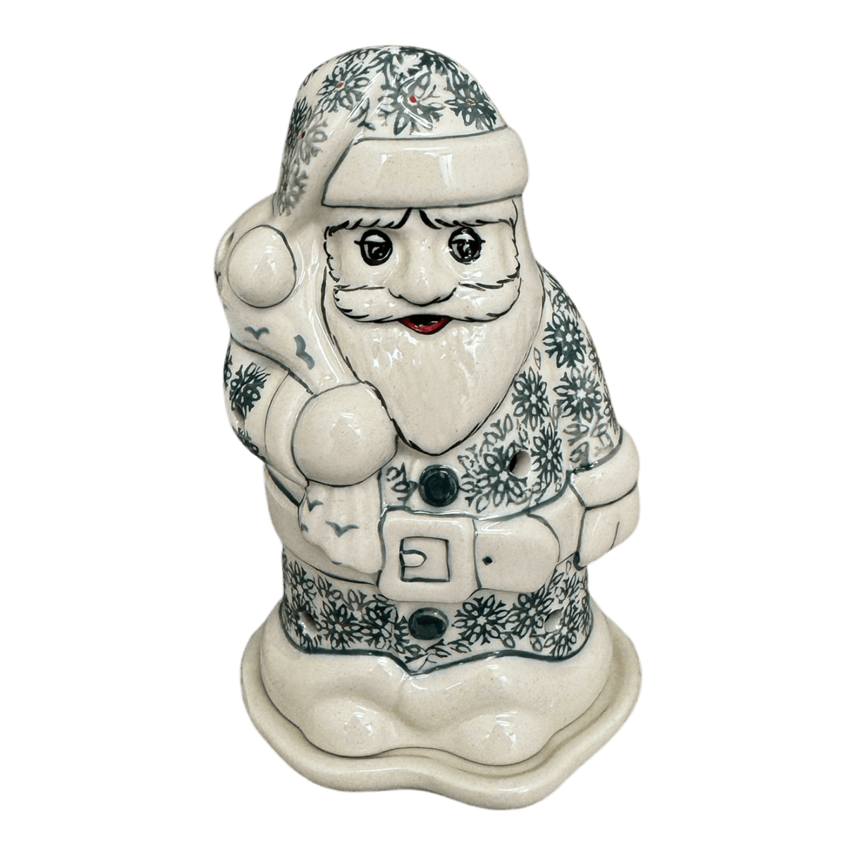 Luminary, Santa, 6.25" in "Pine Forest" by Manufaktura | L030S-PS29