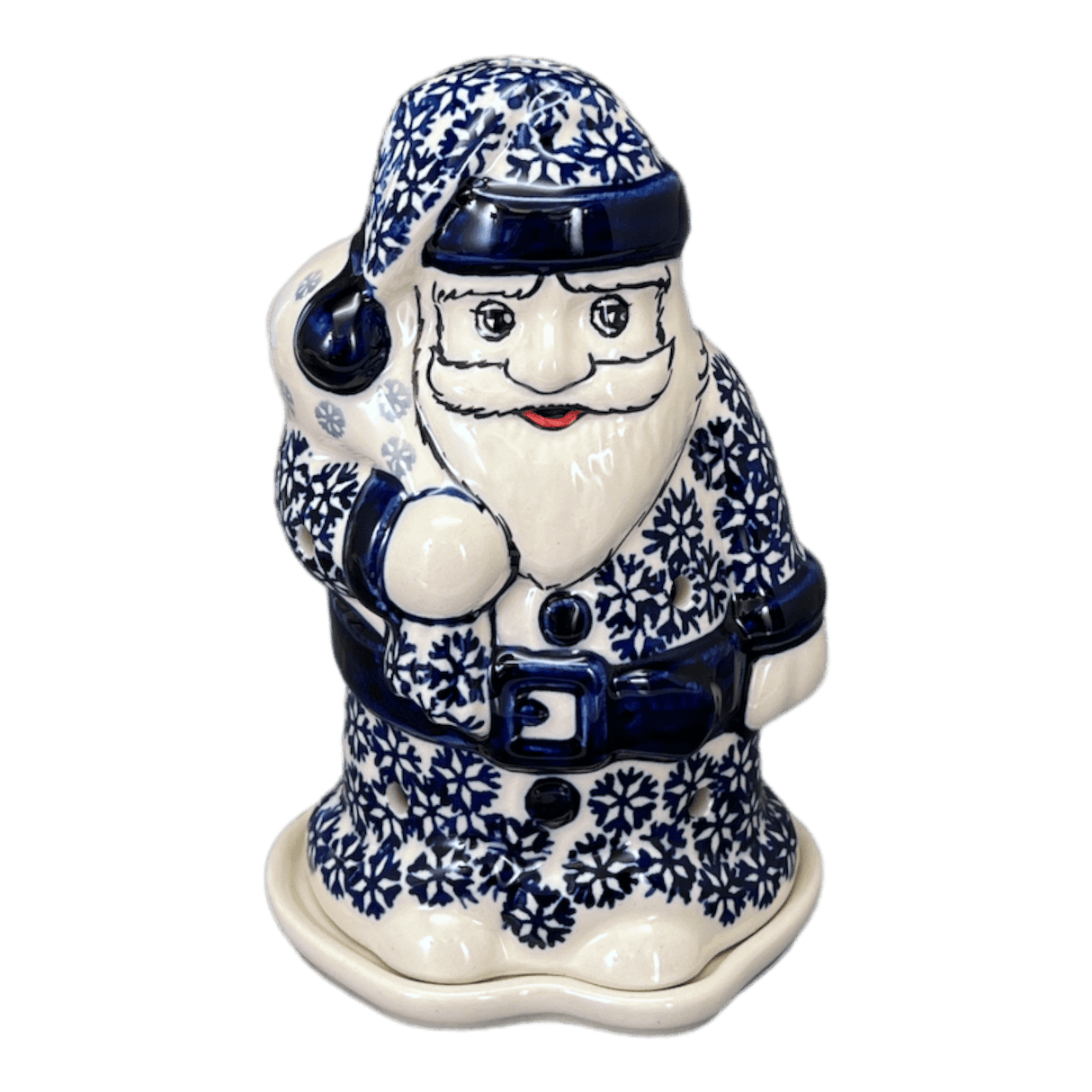 Luminary, Santa, 6.25" in "Holly In Bloom" by Manufaktura | L030T-IN13