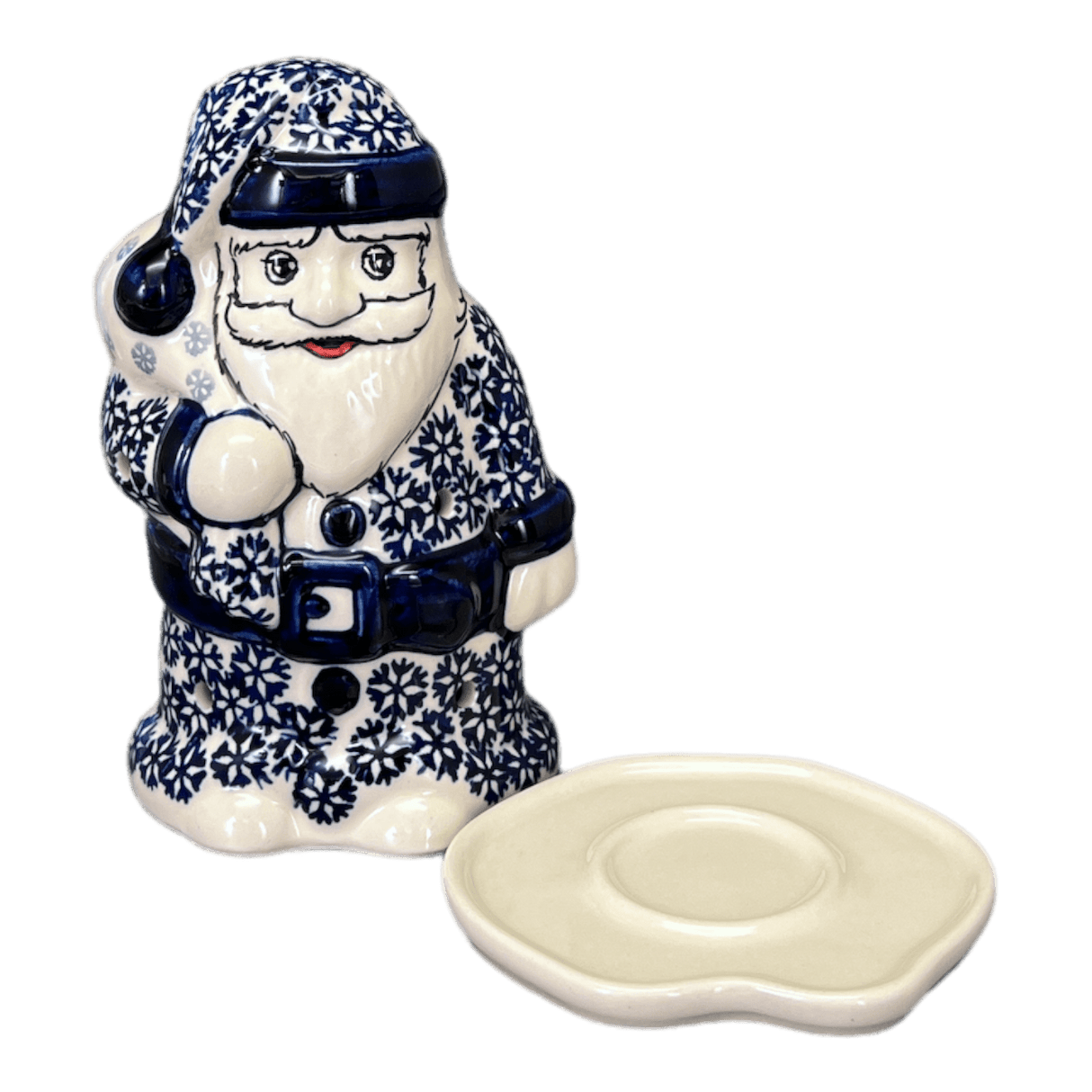 Luminary, Santa, 6.25" in "Holly In Bloom" by Manufaktura | L030T-IN13