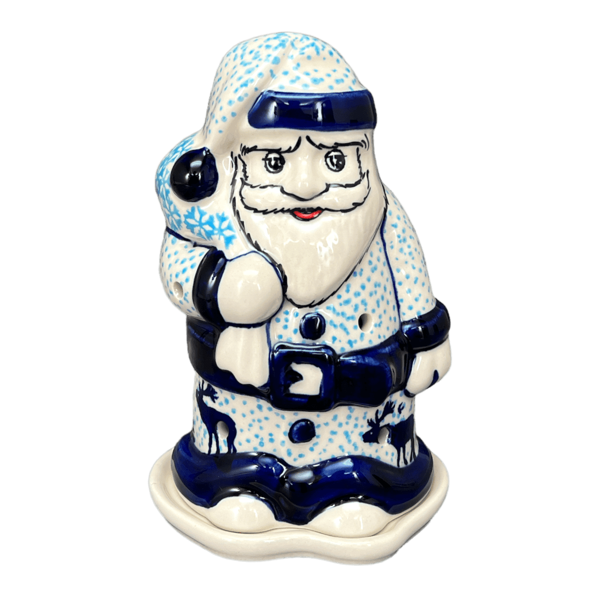 Luminary, Santa, 6.25" in "Peaceful Season" by Manufaktura | L030T-JG24