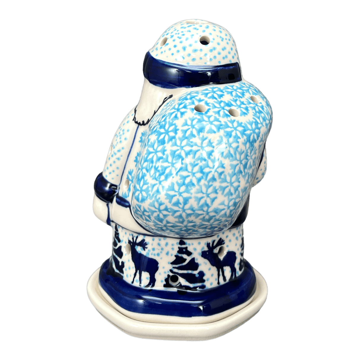 Luminary, Santa, 6.25" in "Peaceful Season" by Manufaktura | L030T-JG24