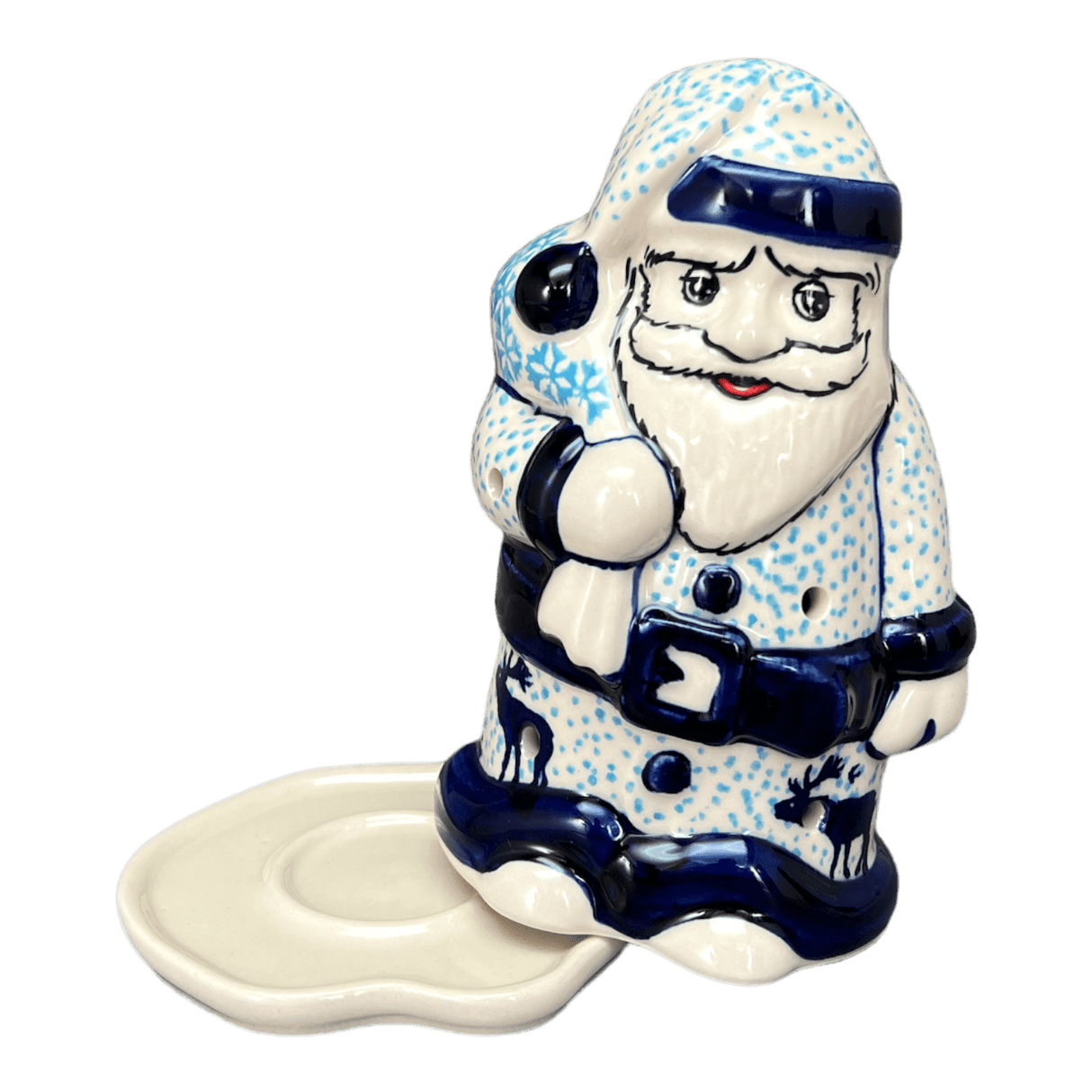 Luminary, Santa, 6.25" in "Peaceful Season" by Manufaktura | L030T-JG24