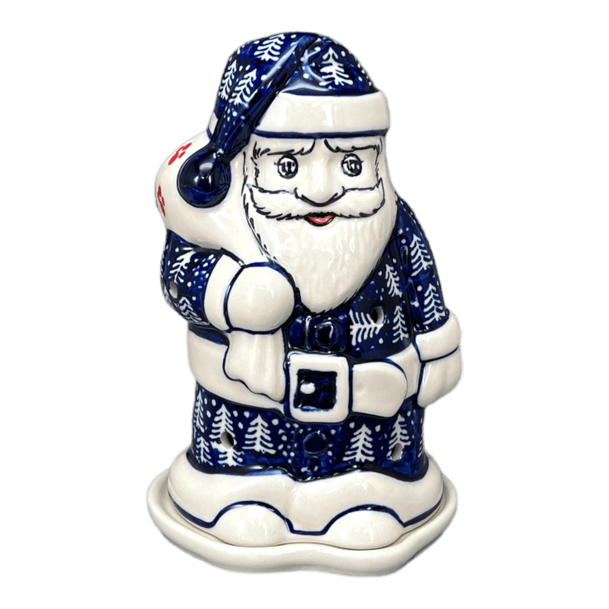 Luminary, Santa, 6.25" in "Holiday Cheer" by Manufaktura | L030T-NOS2